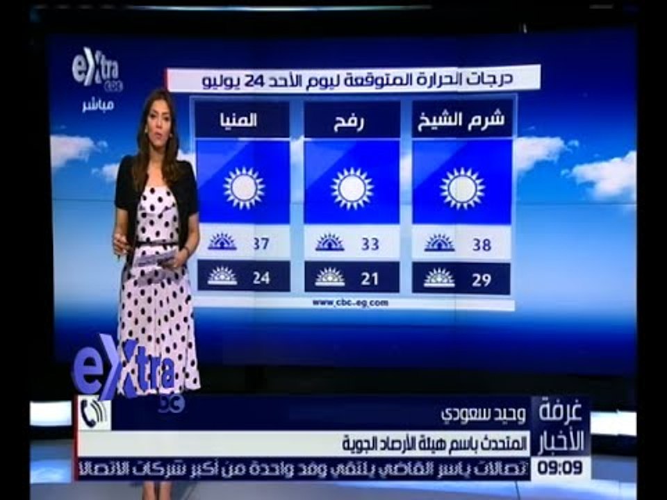 غرفة الأخبار | تعرف على درجات الحرارة المتوقعة...