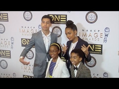 Black-ish Stars Marcus, Yara, Marsai, Miles Image Awards Nominees’ Luncheon 2016