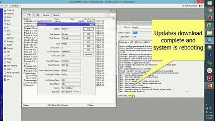 MikroTik Updates to latest version of RouterOS