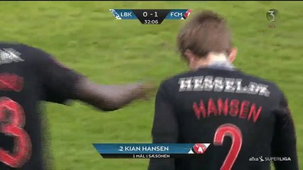 0-1 Kian Hansen Goal Denmark  Superligaen  Championship Group - 16.04.2017 Lyngby BK 0-1 FC Midtjylland