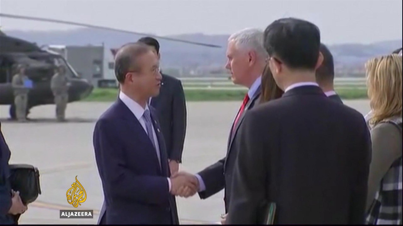 Mike Pence in South Korea reassure allies amid tensions