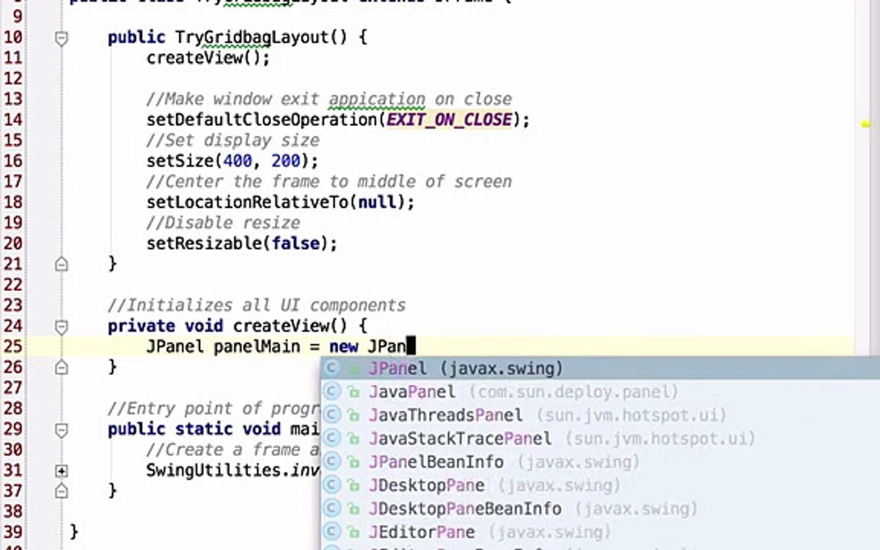 Gridbaglayout Forms Java Gui Building Tutorial 8 Dailymotion