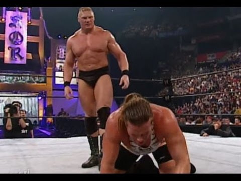 Brock Lesnar vs Rob Van Dam Intercontinental Championship - WWE Raw 6_24_2002 Full Match