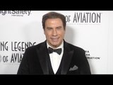 John Travolta arrives at Living Legends of Aviation Awards 2016 Red Carpet