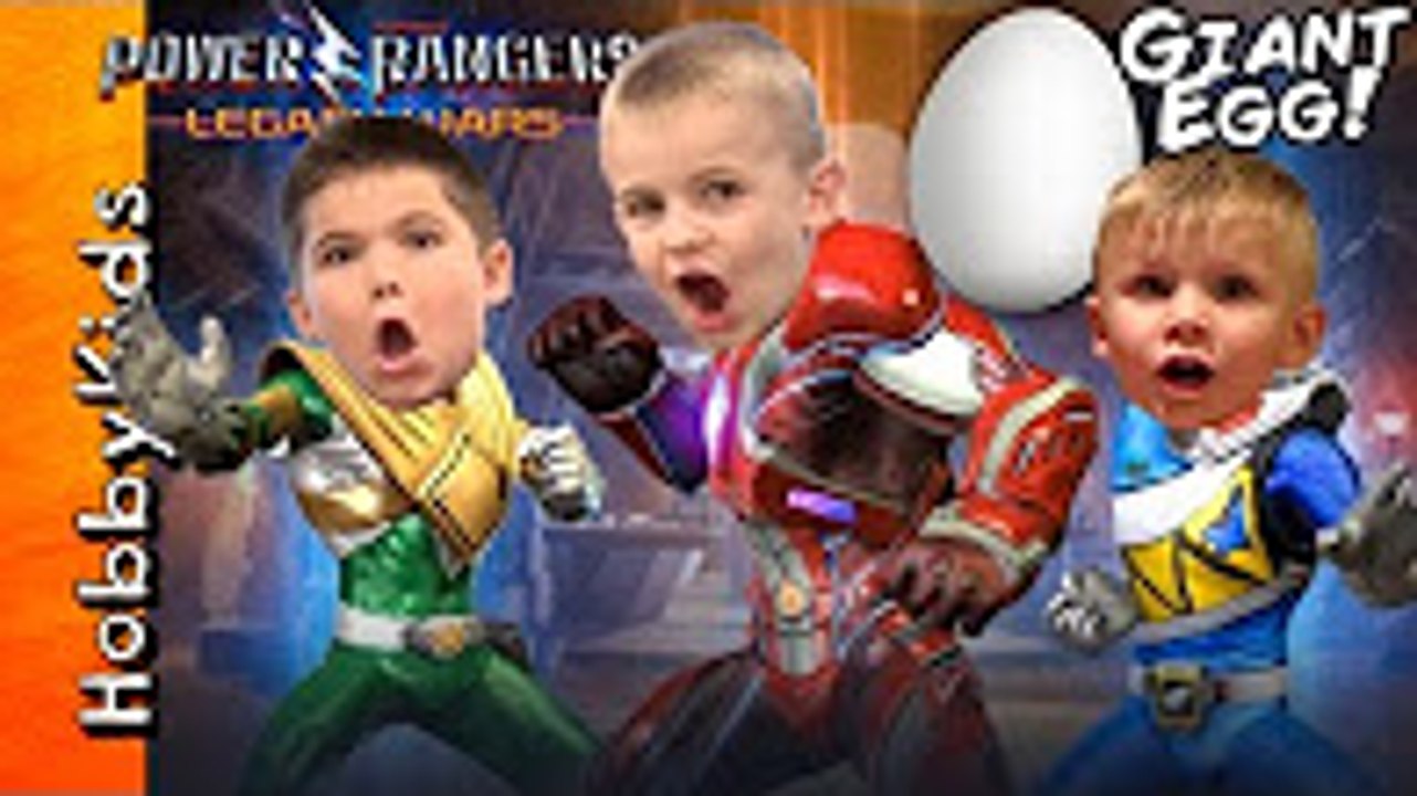 Power Rangers + Giant SNAKE Surprise Egg! Legacy Wars Game with HobbyBear TOYS HobbyKids Fun TV