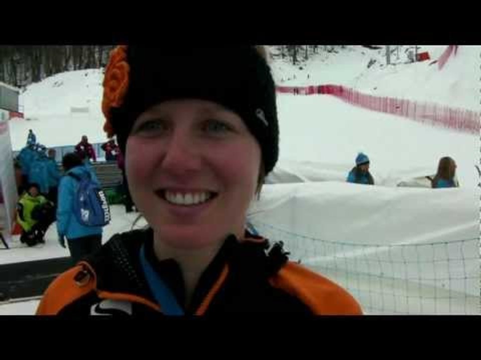 Germany's Andrea Rothfuss on taking downhill gold at 2013 IPC Alpine Skiing World Cup Finals