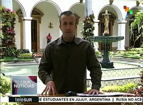 Vicepdte. venezolano condena actos violentos de líderes de la derecha