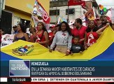Chavistas toman Caracas pacíficamente para respaldar a su gobierno