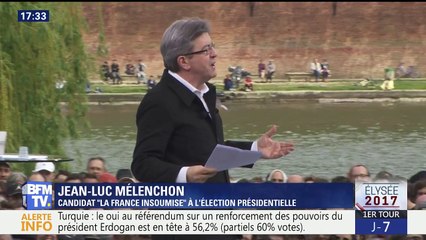 Jean-Luc Mélenchon fait une drôle de prédiction à Toulouse
