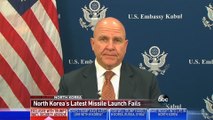Administration officials, lawmakers react after failed North Korean missile launch