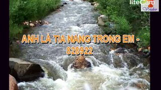 Anh là tia nắng trong em karaoke midi