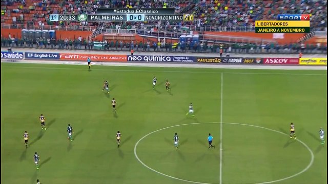 Palmeiras x Novorizontino (Campeonato Paulista 2017 Quartas de Final Jogo de Volta) 1º Tempo