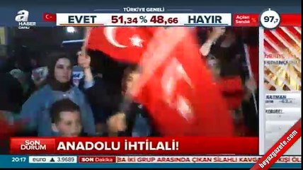 Kayseri'de referandum kutlamaları
