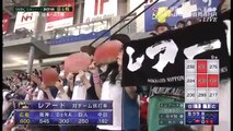 2016日本シリーズ第4戦　レアード勝負を決める２ランホームラン、すし握りポーズ（ 広島vs日本ハム）