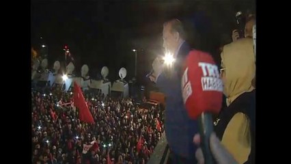 Erdoğan balkondan seslendi: Atı alan Üsküdar'a geçti