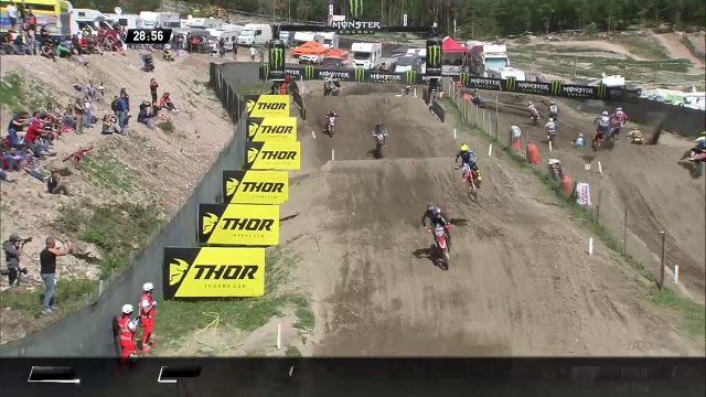 MXGP of Trentino MXGP Race 1 Antonio Cairoli passes Tim Gajser