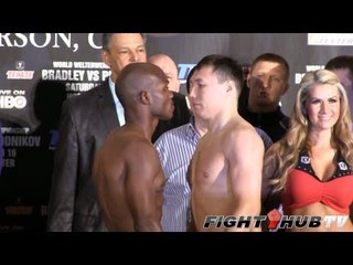 Timothy Bradley vs. Ruslan Provodnikov: Full weigh in (HD)