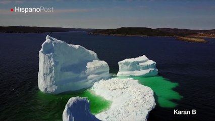 Difunden imágenes de un gran iceberg que recorre el Atlántico