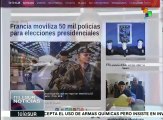 Francia desplegará a 50 mil policías durante elecciones presidenciales