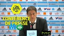 Conférence de presse Olympique de Marseille - AS Saint-Etienne (4-0) : Rudi GARCIA (OM) - Christophe  GALTIER (ASSE) / 2016-17