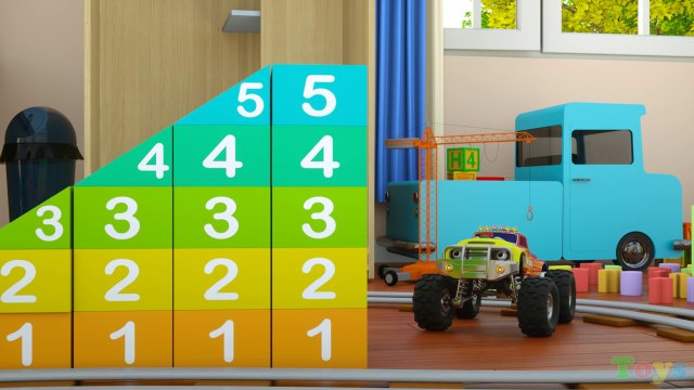 Apprendre les chiffres avec Max, le Train, et Bill, le Camion Monstre - JOUETS (Chiffres et Jouets)