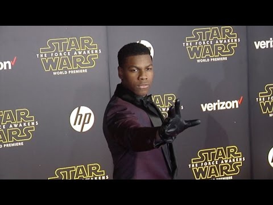 John Boyega "Star Wars The Force Awakens" World Premiere