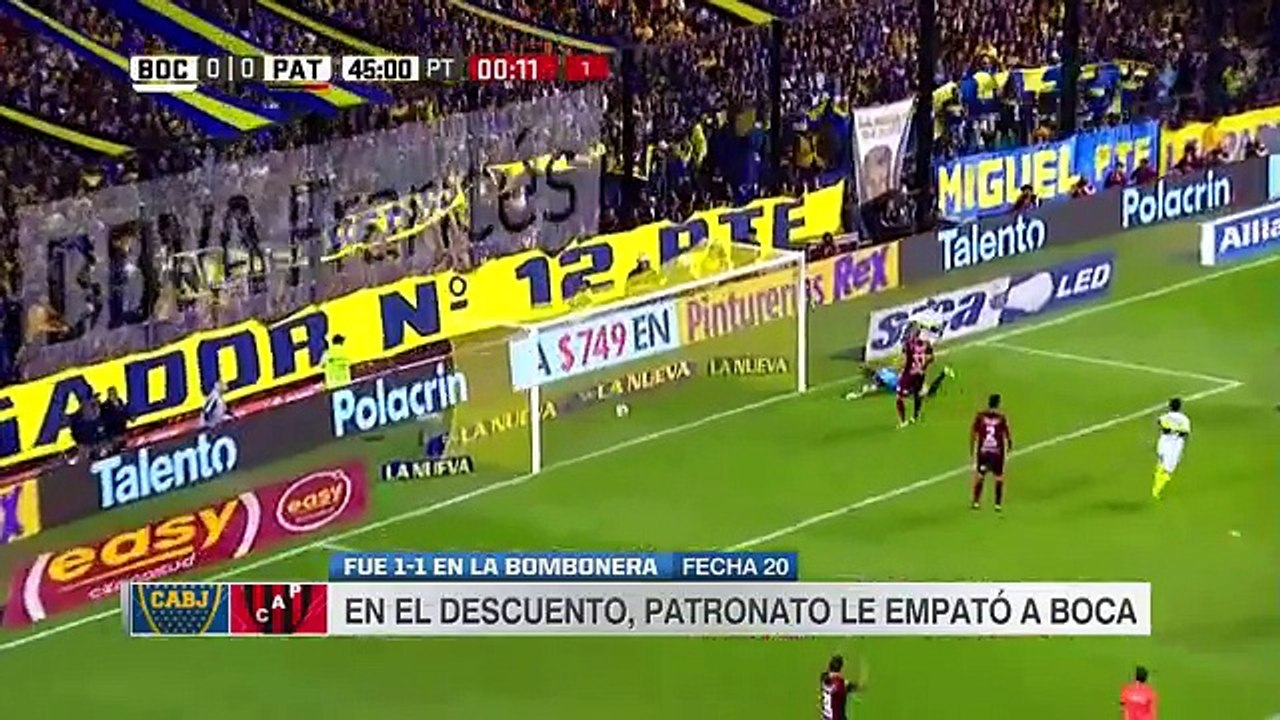 Resumen: Boca Juniors 1-1 Patronato - Primera Division 2017