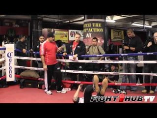 Miguel Cotto vs. Austin Trout: Full Cotto shadow boxing routine (full HD)