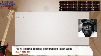 You're The First The Last My Everything - Barry White Bass Backing Track