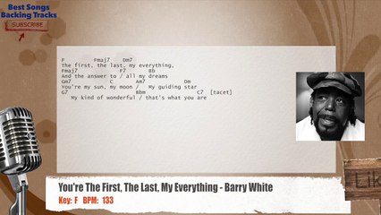 You're The First The Last My Everything - Barry White Vocal Backing Track