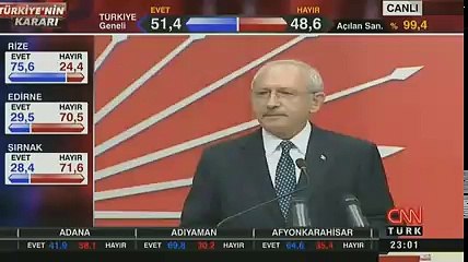 Kemal Kılıçdaroğlu'ndan referandum açıklaması.