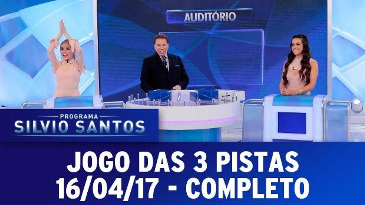 Programa Silvio Santos - Jogo das 3 Pistas - 16.04.17 - Completo