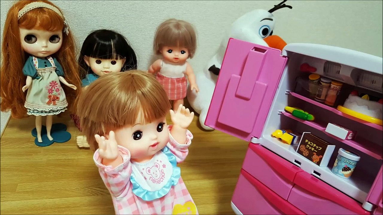ネネちゃんのデザート食べたのだあれ？冷蔵庫セット  メルちゃんポポちゃんオラフとブライス人形...
