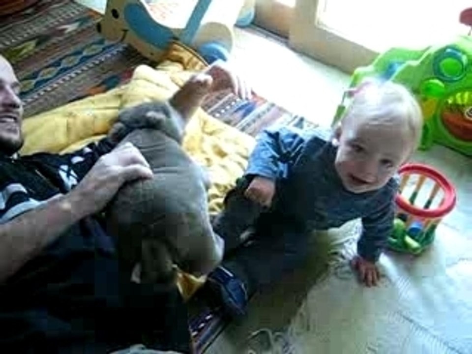 Imanol et son pote l'hippopotame