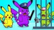 Mega Pikachu eating magic cake pop, Finger family songs w- Pikachu pokemon cartoon and animation