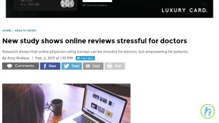 Doctors Feel Pressured by Online Reviews, Study Finds