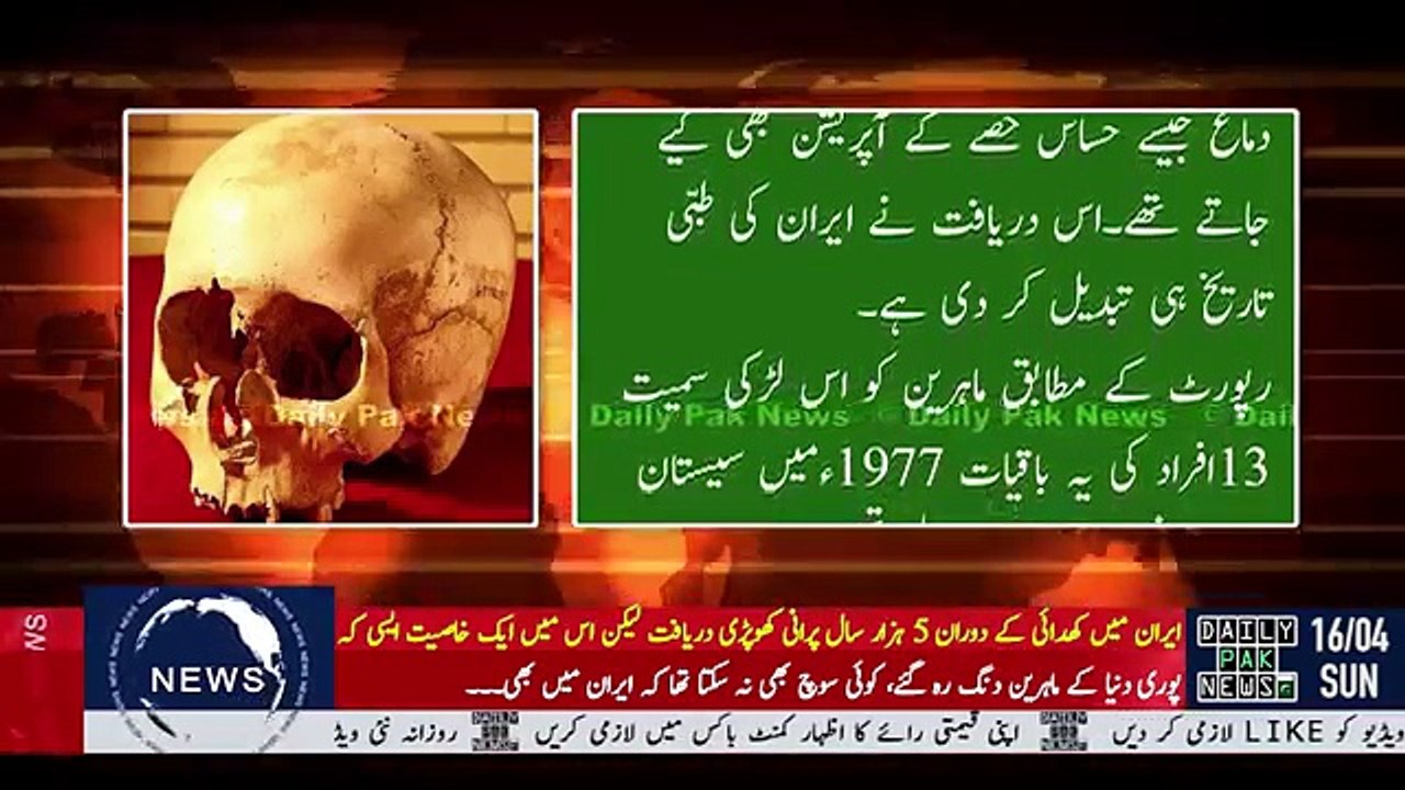5 Thousand Years Old Skeleton Found In Iran