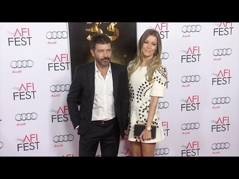 Antonio Banderas & Nicole Kimpel Red Carpet Style The 33 Gala Screening AFI Fest 2015