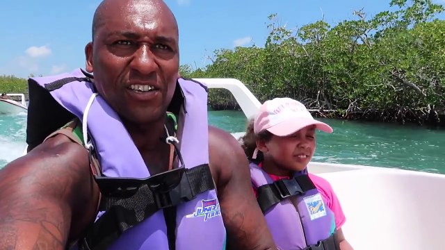 SWIMMING IN SCARY SHARK WATERS! We Have 2 Speed Boats Family Fun Video For Kids
