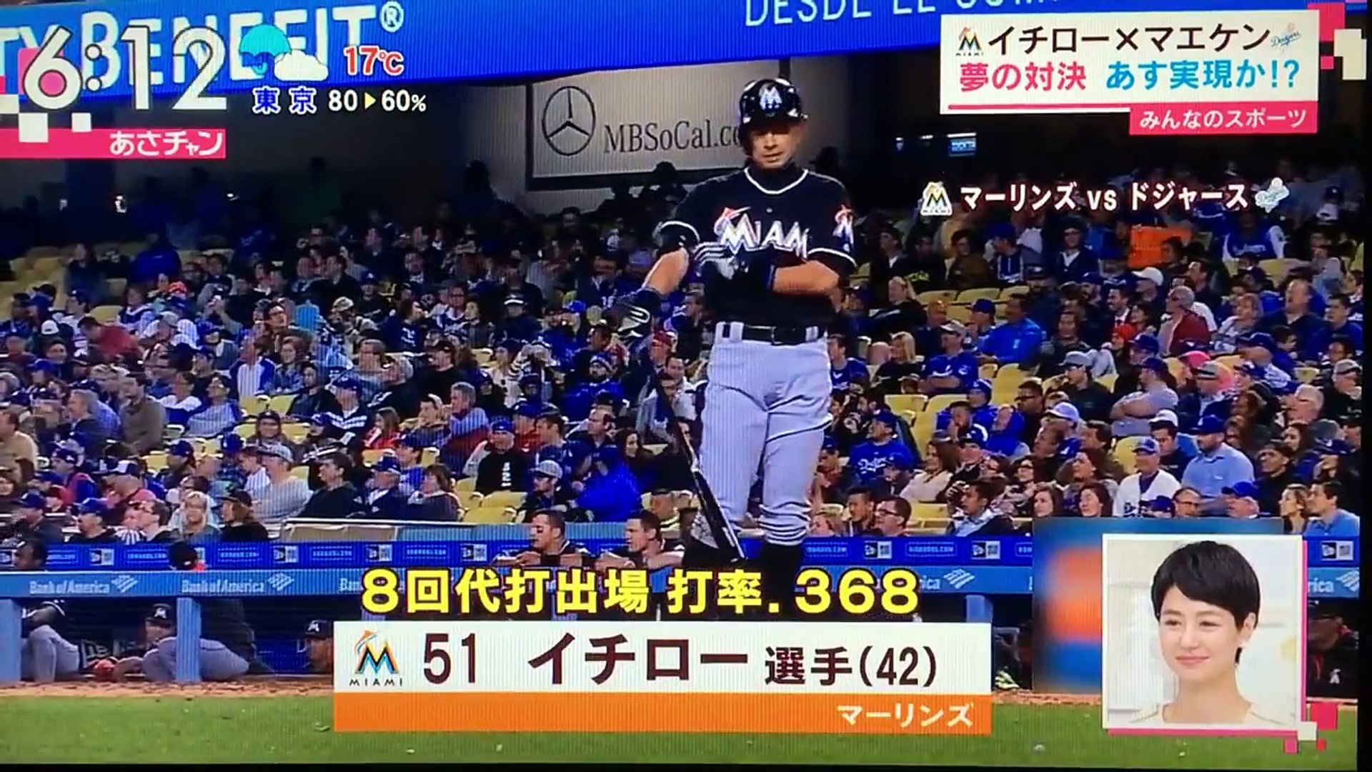 ｲﾁﾛｰ ﾏｴｹﾝ夢の対決 の前に挨拶へﾏｴｹﾝ緊張の瞬間 あさﾁｬﾝ Video Dailymotion