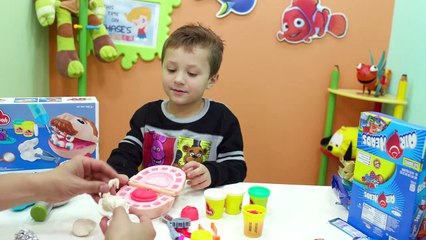 Chases Corner - SCARY DENTIST   GIANT CANDY! PLAYDOH FNAF