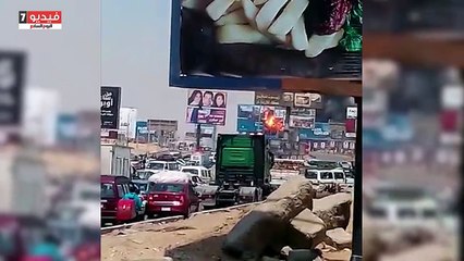 بالفيديو..مواطن يوثق انفجار أنبوب غاز التجمع الخامس بمقطعى فيديو جديدين