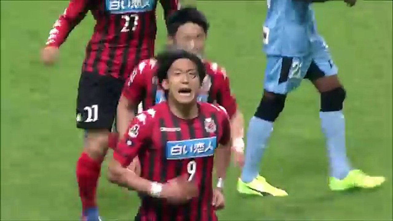Consadole Sapporo 1:1 Kawasaki (Japanese J League. 16 April 2017)
