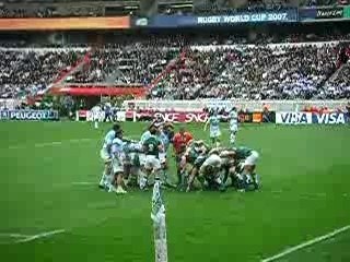 Irlande - Agrentine dans la mêlée