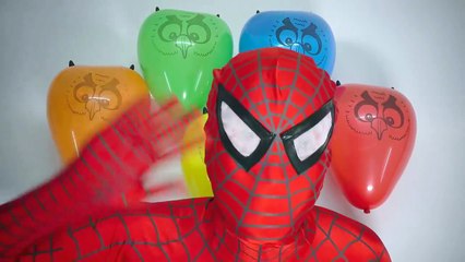 Learn Colors Balloons Catbird w_ Superher