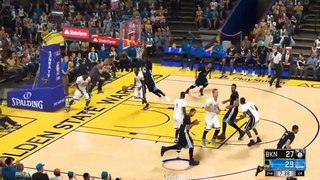 NBA 2K17 Stephen Curry & Warriors Highlights vs Nets 2017.02.25