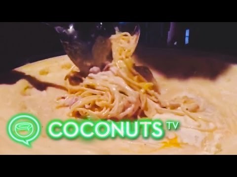 Cheese Wheel Pasta in Singapore | Coconuts TV