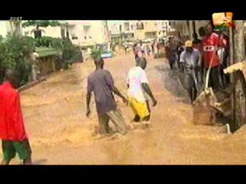 Bilan des inondations à Ouest Foire - JT Français - 26 Août 2012
