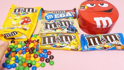 M&M's Mega Compilation, Blue & Green Crispy M&M's, Peanut, Milk Chocolate, Almond