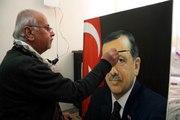 Eskiden Saddam'ı Çizen Iraklı Ressam, Erdoğan'ın Portresini Yaptı